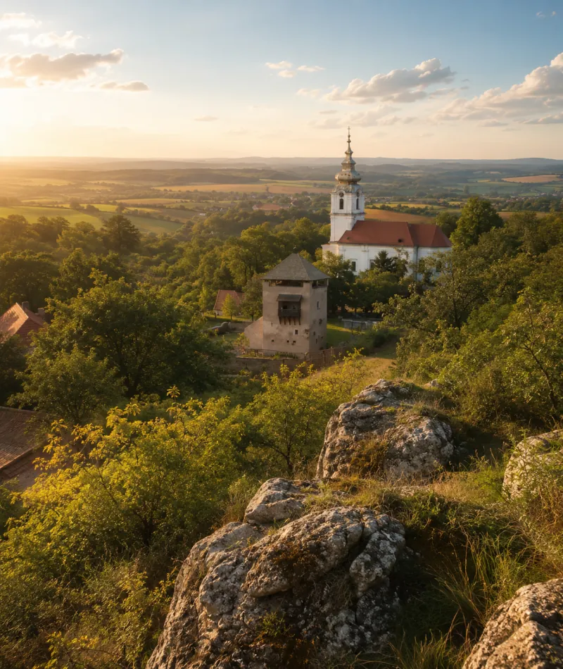 Kapolcs zöld, csendes környezete a Balaton-felvidéken